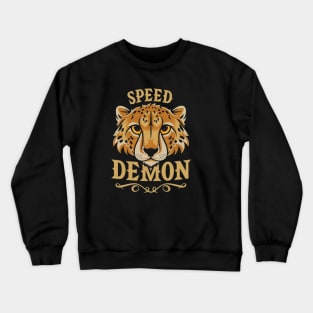 Speed Demon Cheetah Crewneck Sweatshirt